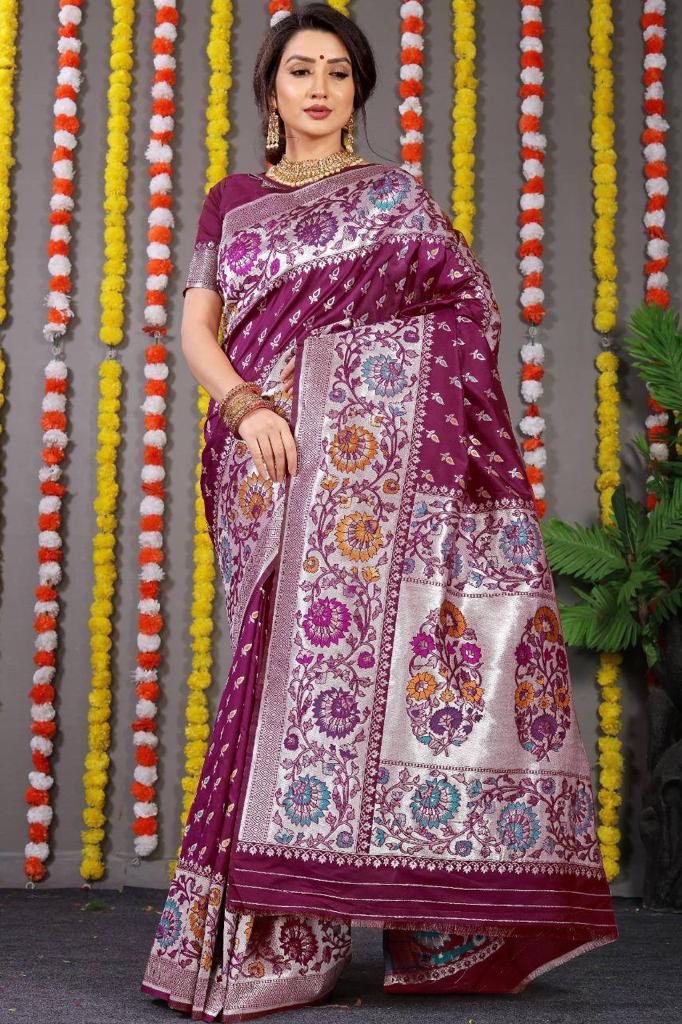 Kohinoor Silk By Policona Soft Silk Designer Saree Catalog